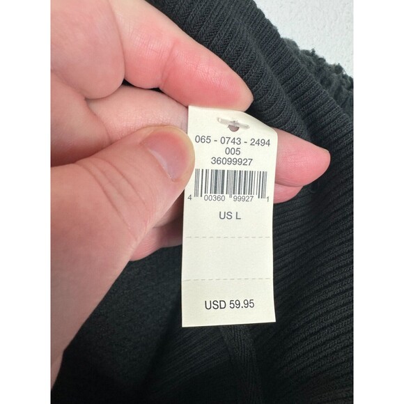 Aerie Large Dream Sherpa Sweatshirt Smoked Gray Quarter Zip Ribbed Neck NWT - Picture 8 of 13